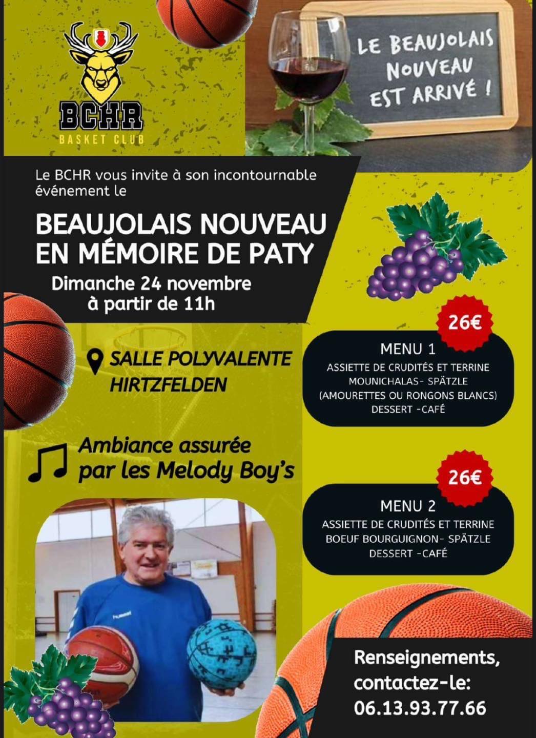 Flyer Beaujolais Menu